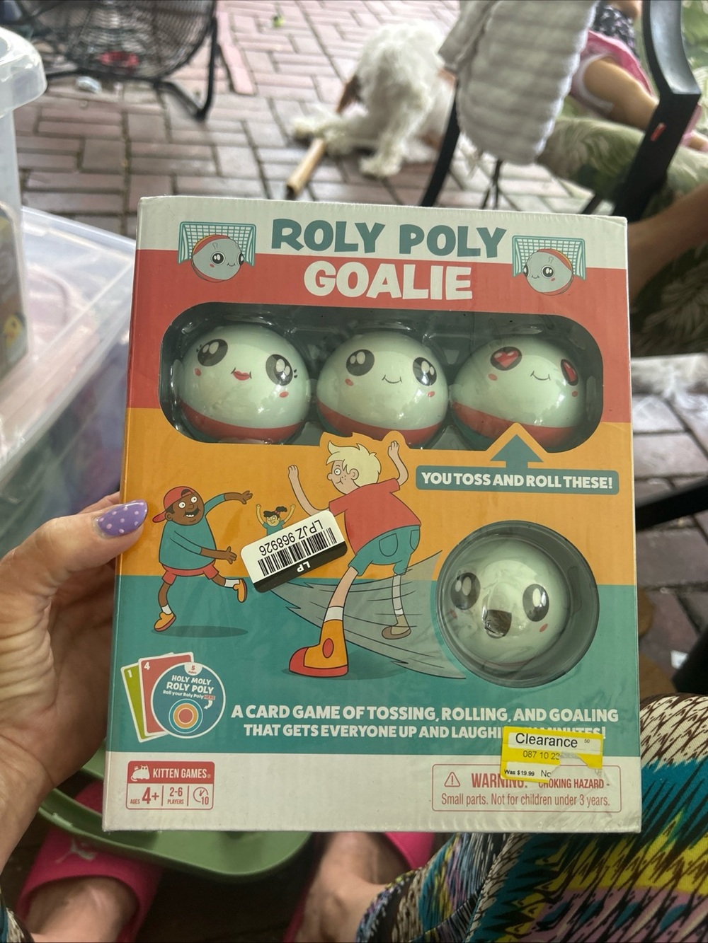 Roly Poly Goalie Kids Tossing Game - Green